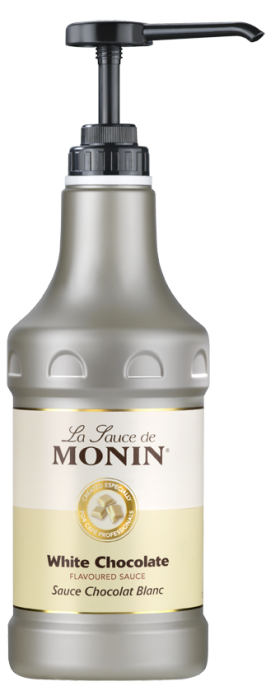 Monin® Premium White Chocolate Sauce- 640z bottle Monin® Premium White Chocolate Sauce- 640z bottle